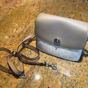 COACH Cassie Crossbody 19 Handbag - signature canvas and leather.